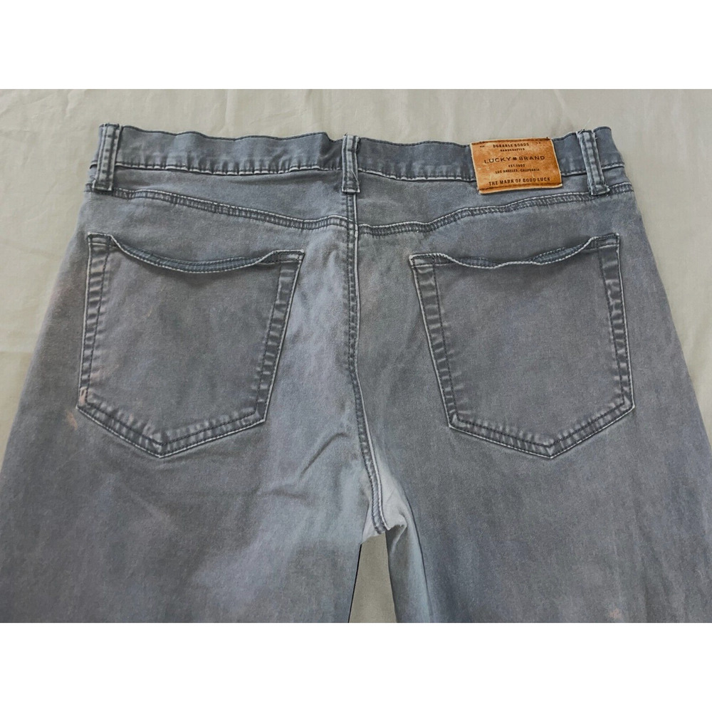 Lucky Brand 121 Slim 5-Pocket Sateen Jean Pants. Washed Gray, Men's 36X33. Read. - Picture 9 of 9